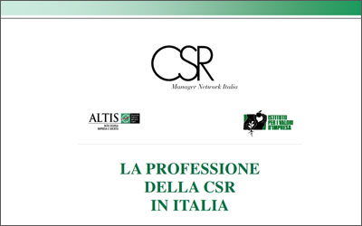La professione della CSR in Italia 2012