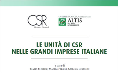 Le unità di CSR nelle grandi imprese italiane
