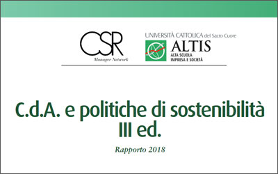 CdA e politiche di sostenibilità – III edizione