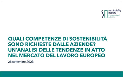 Lavoro: le competenze di sostenibilità richieste dalle aziende europee