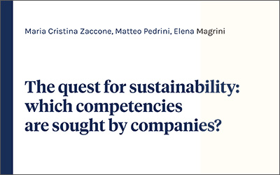 The quest for sustainability: which competencies are sought by companies?